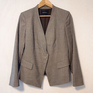 Lafayette 148 Brown Plaid Blazer Size 10